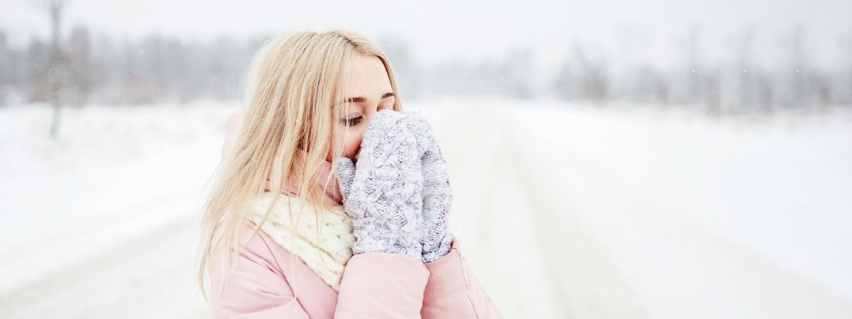 Droge huid door kou en winterweer