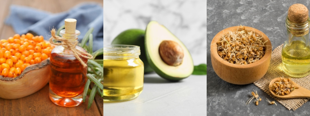 Duindoorn, avocado en tarwekiemolie in natuurlijke huidverzorging